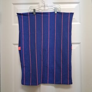 Ivivva Lululemon Village Chill Scarf Infinity Stripes Blue Pink OS Snap Cozy